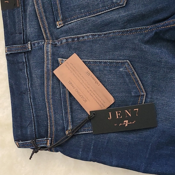 7 for All Mankind High Waist Denim Bermuda Shorts - Picture 5 of 6